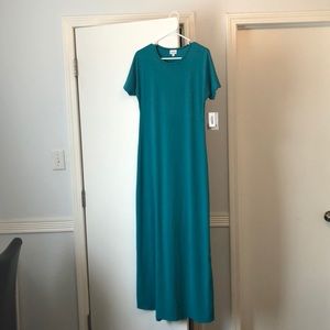 Lularoe Maria XS teal solid New without tags